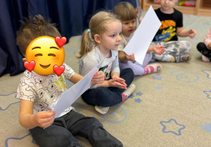 Dzieci z grupy "Nutki" podczas zajęć dydaktycznych