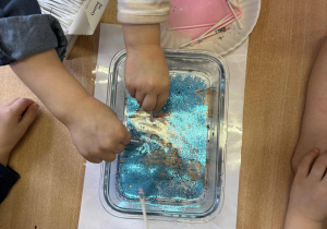 Dzieci z grupy Nutki podczas zajęć dydaktycznych