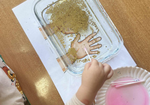 Dzieci z grupy Nutki podczas zajęć dydaktycznych