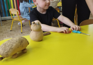 Dzieci z grupy "Tygryski" podczas warsztatów