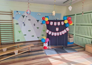 Sala gimnastyczna przygotowana do turnieju