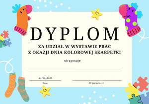 Dyplom za udział w wystawie